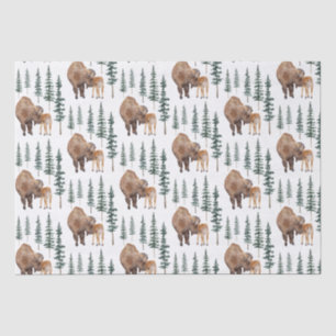 Mama Baby Bison Tissue Paper