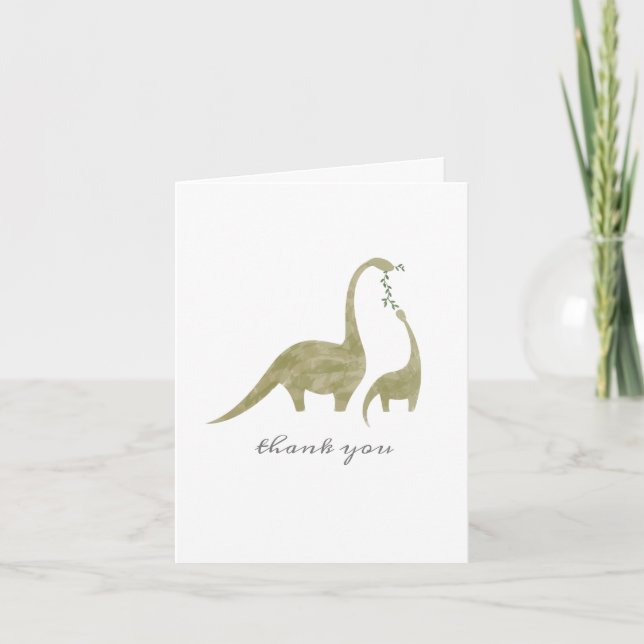 Mama Baby Dinosaur Baby shower Merci (Devant)