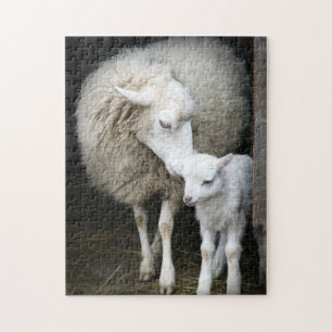 Mama & Baby Sheep Jigsaw Puzzle