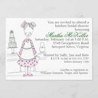 Mama Bakes - Cuisine Nuptiale Douche Invitation