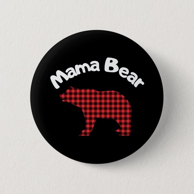Mama Bear 2 Inch Round Button (Front)