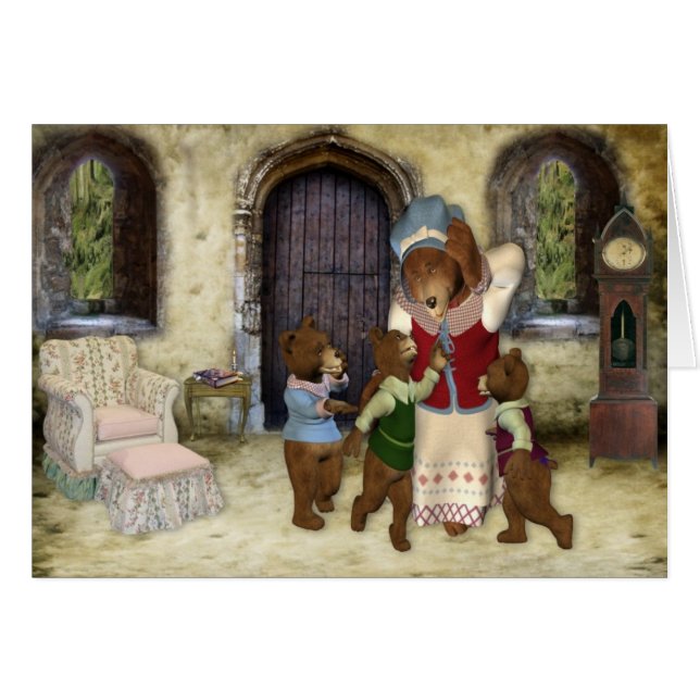 Mama Bear 3 Cubs (Front Horizontal)