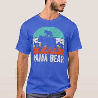 Mama Bear 3 Cubs Mama Bear Funny Mom 3 Kid T-Shirt
