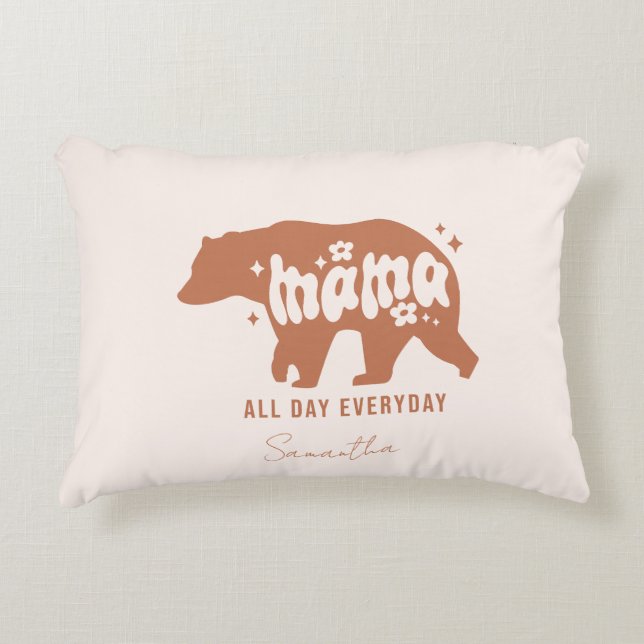 Mama Bear - All Day Everyday Accent Pillow (Front)