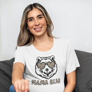 Mama Bear Animal Print T-Shirt