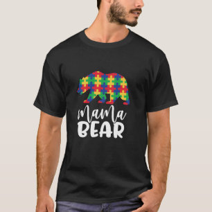 Mama Bear Autism Autism Awareness T-Shirt
