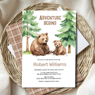 Mama bear aventure attend une invitation baby show