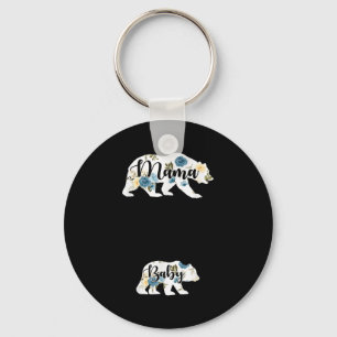 Mama Bear Baby Bear Pregnancy Pregnant Mom Mothers Keychain