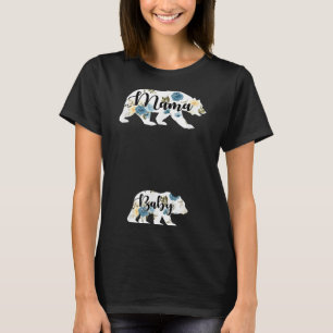 Mama Bear Baby Bear Pregnancy Pregnant Mom Mothers T-Shirt