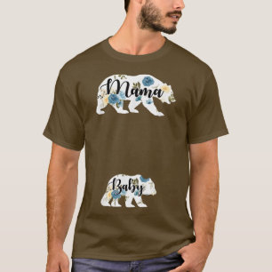 Mama Bear Baby Bear Pregnancy Pregnant Mom Mothers T-Shirt