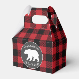 Mama Bear Baby Shower Woodland Lodge Favor Box