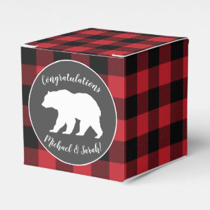 Mama Bear Baby Shower Woodland Lodge Favor Box