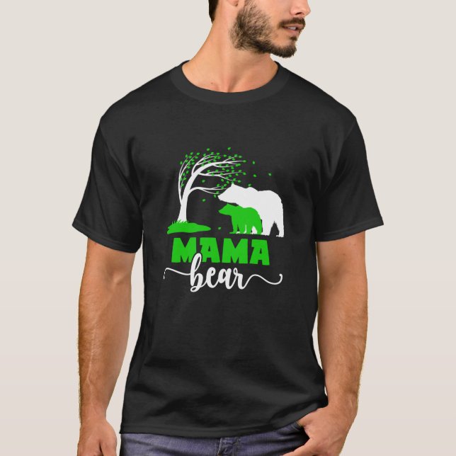 Mama Bear Cerebral Palsy Mom Of A Cerebral Palsy W T-Shirt (Front)