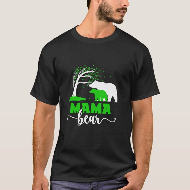 Mama Bear Cerebral Palsy Mom Of A Cerebral Palsy W T-Shirt (Front)