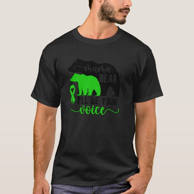 Mama Bear Cerebral Palsy Mom Of A Cerebral Palsy W T-Shirt (Front)