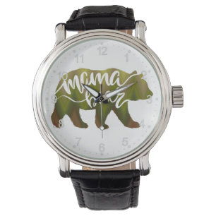 Mama  bear  - Choose background colour Watch