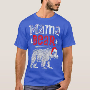 Mama Bear Christmas Santa Family Matching Pyjamas T-Shirt