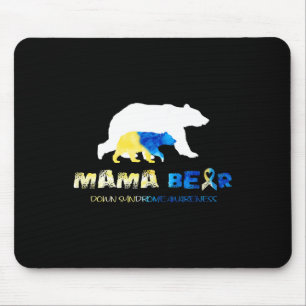 Mama Bear Down Syndrome Awareness Survivors Mouse Pad