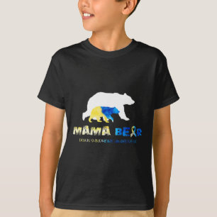 Mama Bear Down Syndrome Awareness Survivors T-Shirt