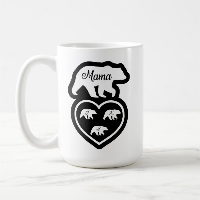 Mama Bear Family Coffee Mug (Left)