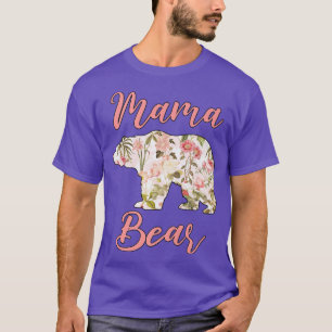 Mama Bear Floral Mothers Day T-Shirt