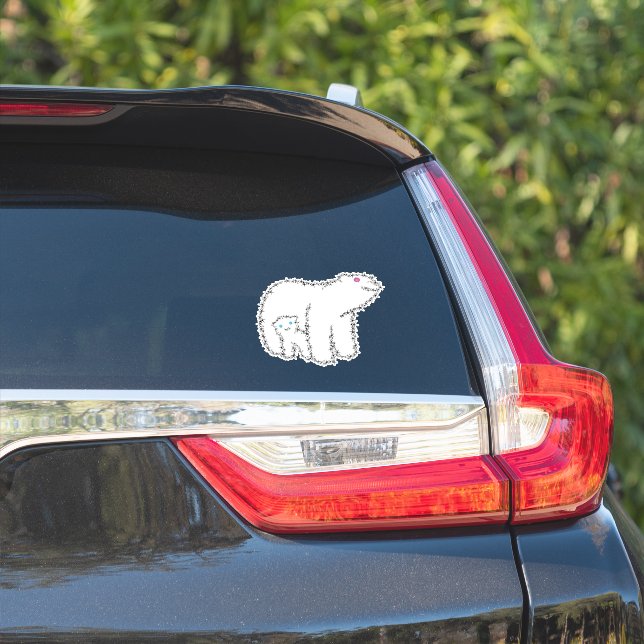 Mama Bear Flowers Stars Line (Car Side)