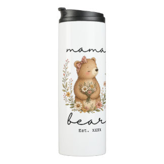 Mama Bear for Mom Mother’s Day Birthday Thermal Tumbler