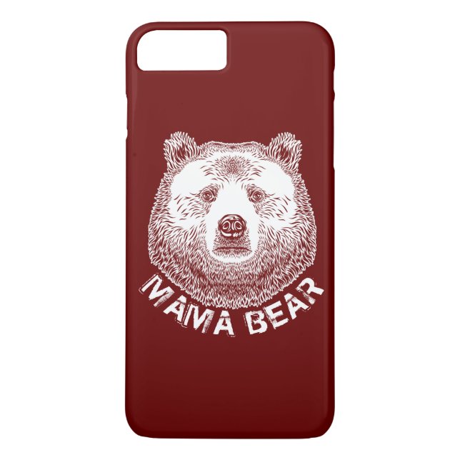 Mama Bear, Hand Drawn Illustration Case-Mate iPhone Case (Back)