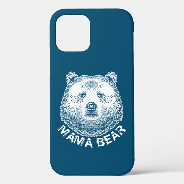 Mama Bear, Hand Drawn Illustration Case-Mate iPhone Case (Back)