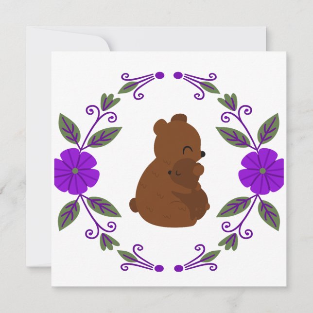 Mama Bear  Invitation (Front)