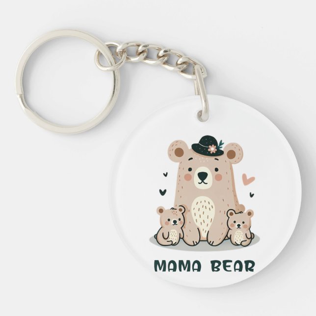 MAMA BEAR KEYCHAIN (Front)