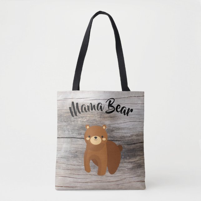 Mama Bear - Large Family Mom Gift Tote Bag (Front)