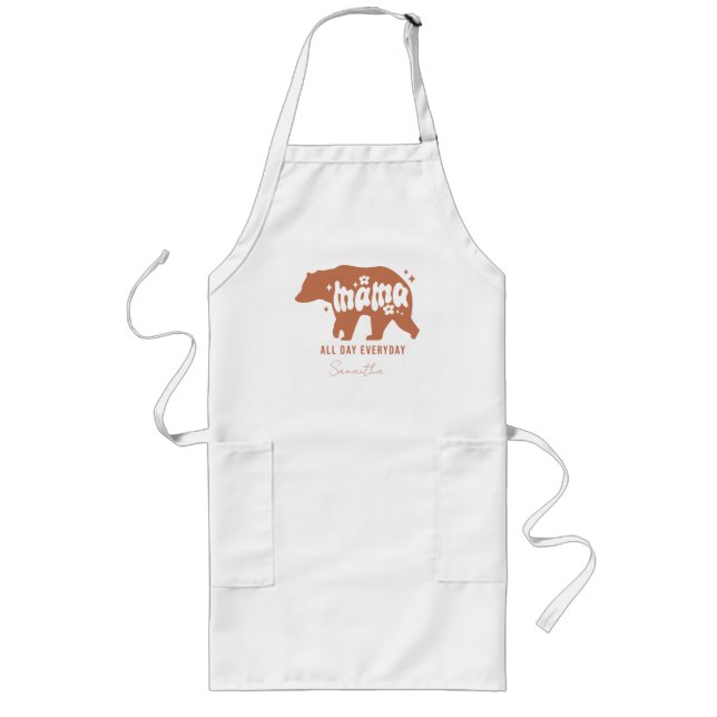 Mama Bear Long Apron (Front)