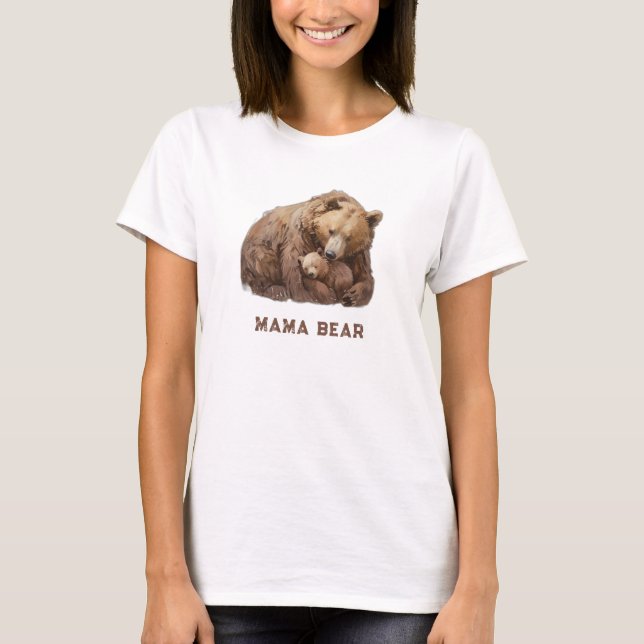*~* MAMA BEAR Love Cub Mother's Day Gift AP72  T-Shirt (Front)