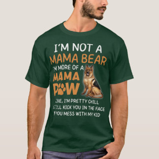 Mama Bear Mama Paw German Shepard Premium1284  T-Shirt