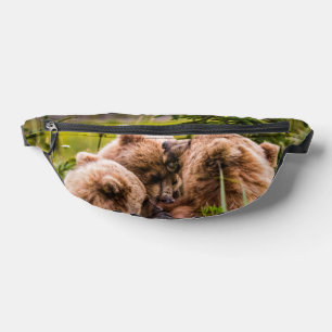 Mama bear nursing her two cubs, Lake Clark Nationa Fanny Pack
