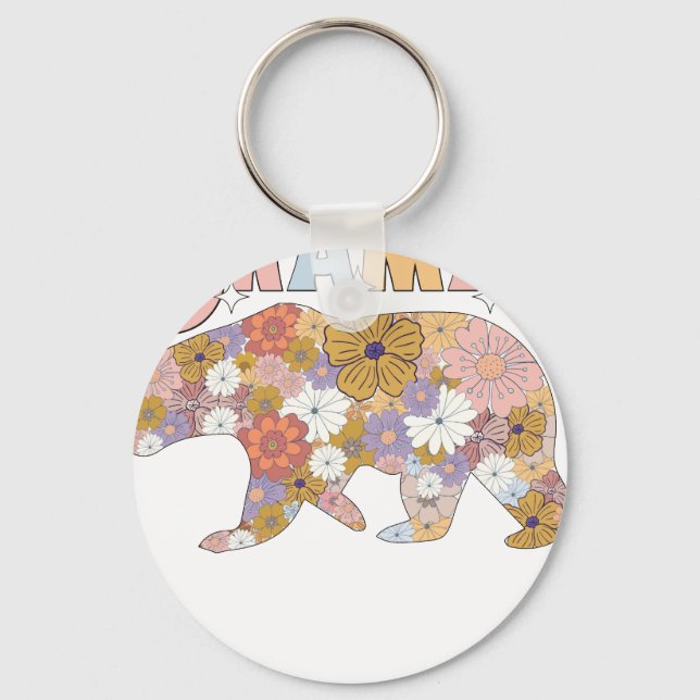 mama bear.png keychain (Front)