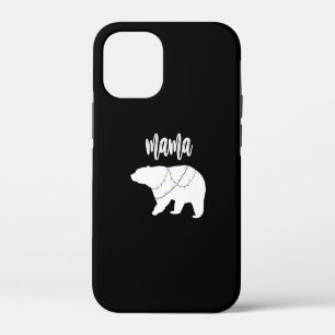 Mama Bear Polar Bear String Of Lights Christmas iPhone 12 Mini Case