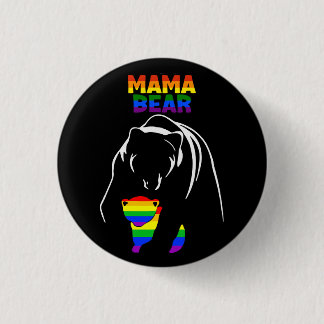 Mama Bear Pride 1 Inch Round Button