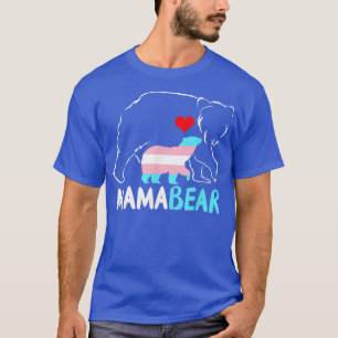 Mama Bear Proud Mom Rainbow Transgender Mother's D T-Shirt