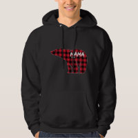 Mama Bear Red Plaid Matching Family Christmas Paja