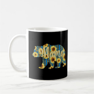 Mama Bear, Sunflower Mom Life Coffee Mug