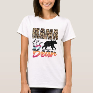 Mama bear t shirt design with bear shape