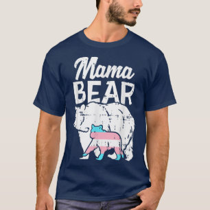 Mama Bear Transgender Trans Pride Flag Transexual T-Shirt