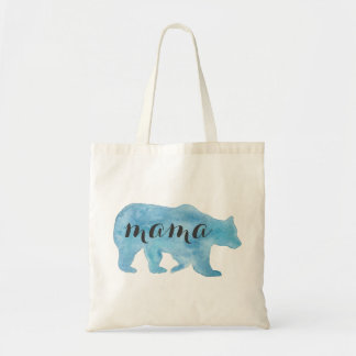 Mama Bear Watercolor Tote Bag