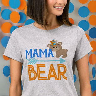 Mama Bear Wild One Woodland Birthday T-Shirt