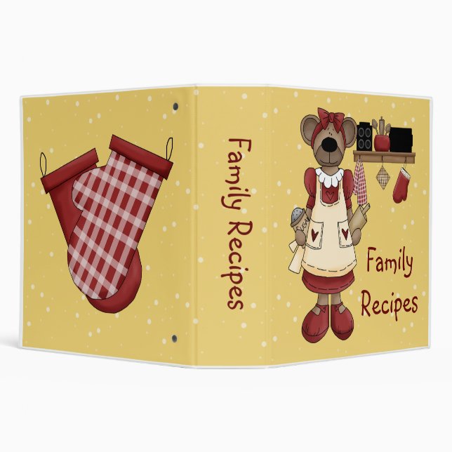 Mama Bears Family Recipes Binder (Background)