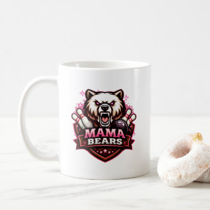 Mama Bears Women’s Bowling Team Logo Coffee Mug