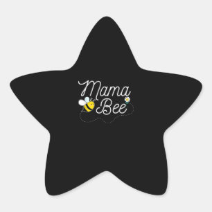 Mama Bee Daisy   Cute Bee Lover Gift   Mom Gifts Star Sticker