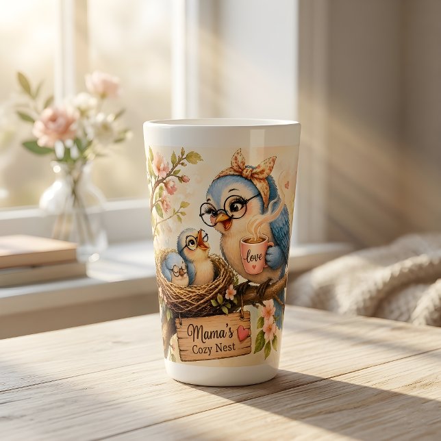  Mama Bird Coffee Latte Mug (Creator Uploaded)